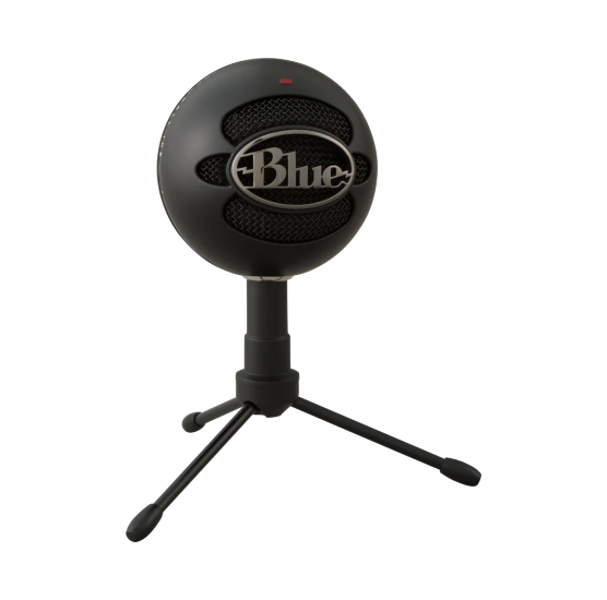 Blue Snowball iCE Black Plug 'n play USB-микрофон оснащенный конденсаторным капсюлем с кардиойдной диаграммой направленности для подкастов, видеороликов YouTube™, потоковой передачи игр, вызовов Skype™ и музыки - просто подключите его и начинайте записывать в потрясающем качестве.